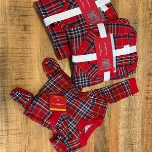 Target Wondershop Family Set Red and Blue Plaid